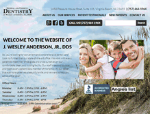 Tablet Screenshot of drwesleyanderson.com